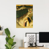 Saint Anthony - Sano di Pietro Kunstgewerbe Poster (Heimbüro)