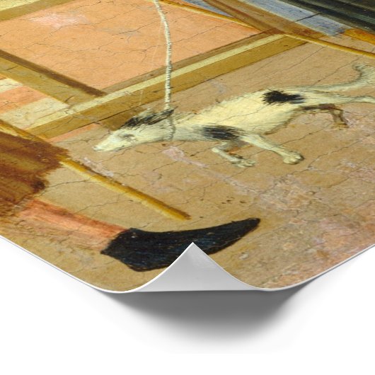 Saint Anthony - Sano di Pietro Kunstgewerbe Poster (Ecke)