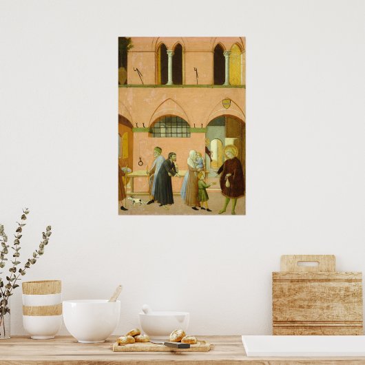 Saint Anthony - Sano di Pietro Kunstgewerbe Poster (Küche)