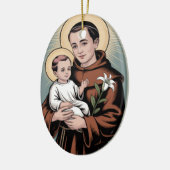 Saint Anthony, the kindest of saints Keramik Ornament (Links)