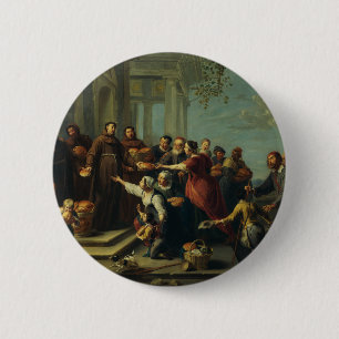Saint Anthony von Padua von Willem van Herp Button