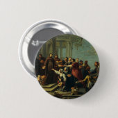 Saint Anthony von Padua von Willem van Herp Button (Vorne & Hinten)