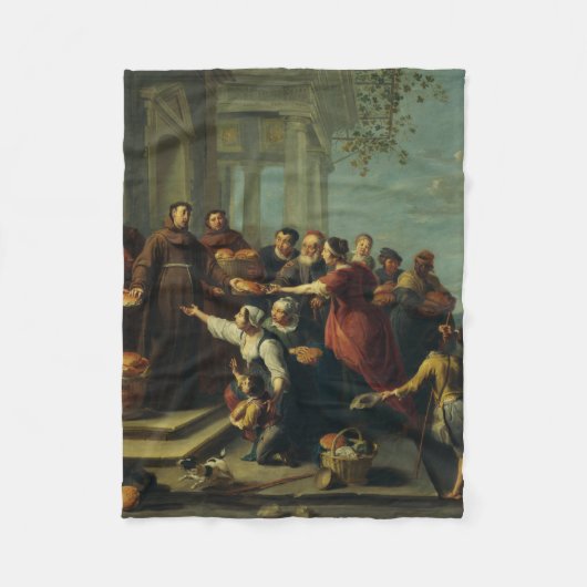 Saint Anthony von Padua von Willem van Herp Fleecedecke (Vorderseite)
