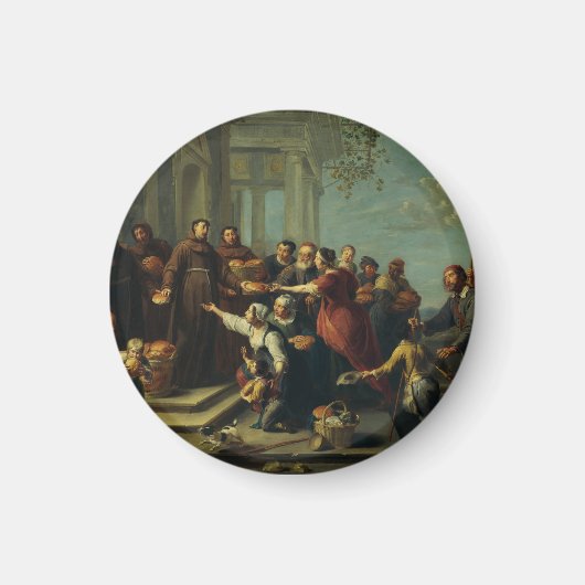 Saint Anthony von Padua von Willem van Herp Magnet (Vorne)