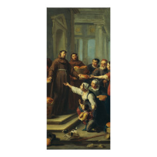 Saint Anthony von Padua von Willem van Herp Werbekarte