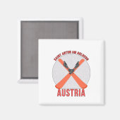 Saint Anton am Arlberg, Österreich Magnet (Vorderseite/Rückseite)