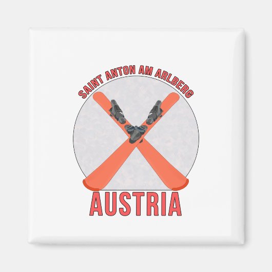 Saint Anton am Arlberg, Österreich Magnet (Vorne)