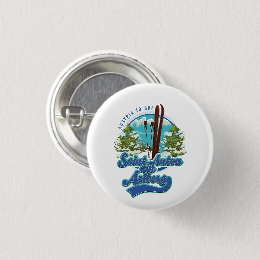 Saint Anton am Arlberg Österreich SkilogoLogo Button (Vorne & Hinten)