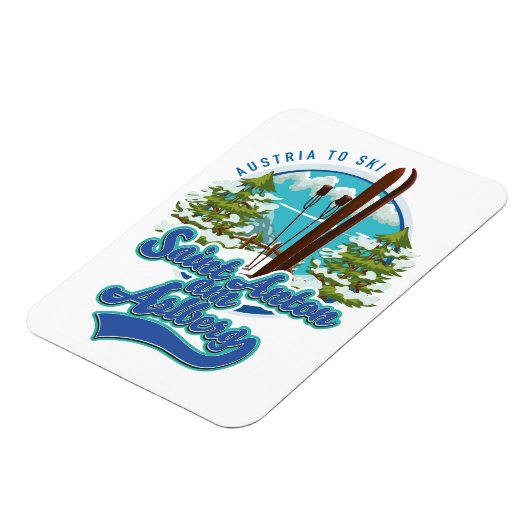 Saint Anton am Arlberg Österreich SkilogoLogo Magnet (Linke Seite)