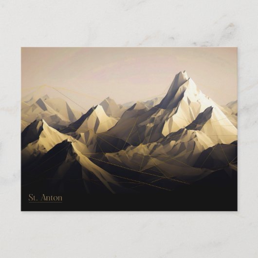 Saint Anton Dusk Postkarte (Vorderseite)