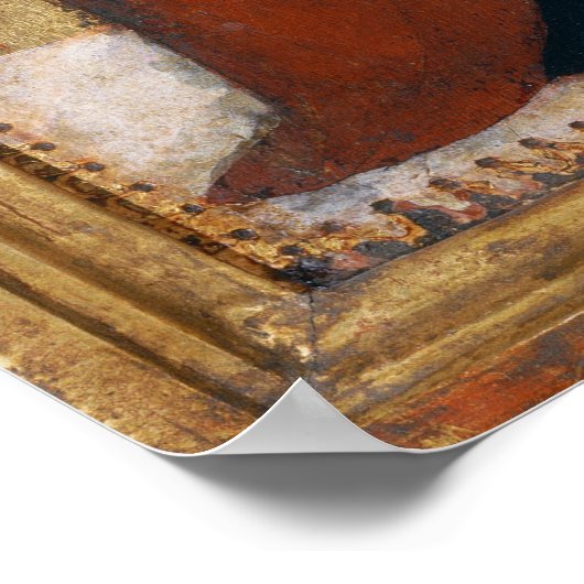 Saint Apollonia - Sassetta Kunstgewerbe Poster (Ecke)