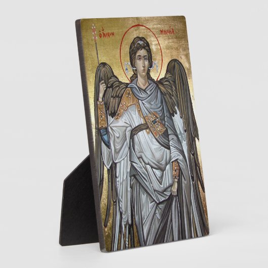 Saint Archangel Michael Fotoplatte (Seite)