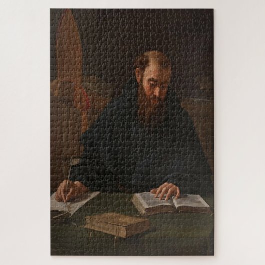 Saint Augustine (1600) von Caravaggio Puzzle (Vertikal)