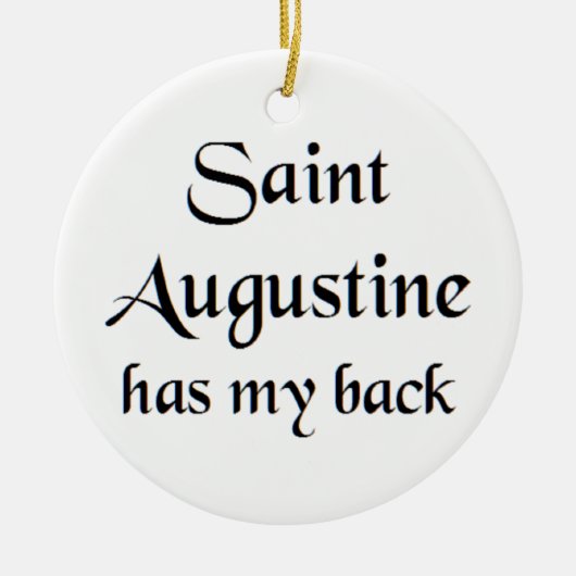 saint augustine coffee mug keramik ornament (Vorne)