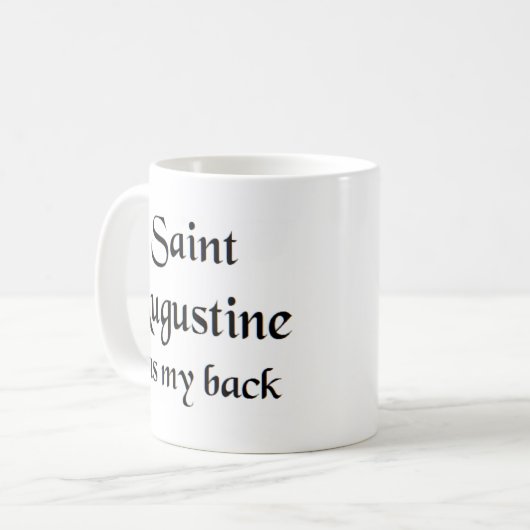 saint augustine coffee Tasse (Vorderseite Links)