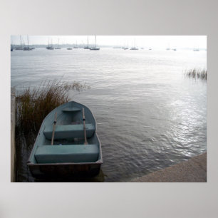 Saint Augustine Florida Boat Sailbots Poster Art