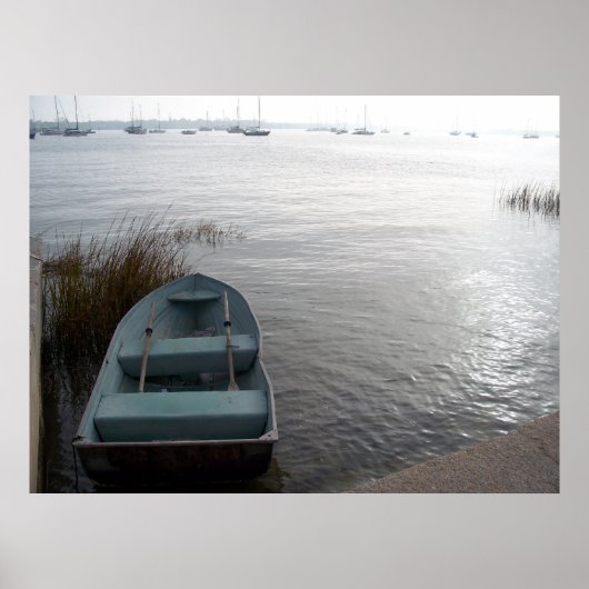 Saint Augustine Florida Boat Sailbots Poster Art (Vorne)