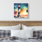 Saint Augustine Florida Leuchtturm Art V133 Leinwanddruck (Insitu (Schlafzimmer))