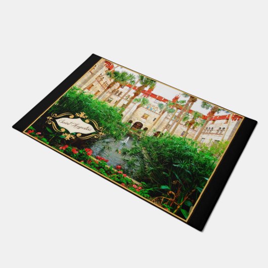 Saint Augustine Florida Lightner Museum & Garden Fußmatte (Schrägansicht)