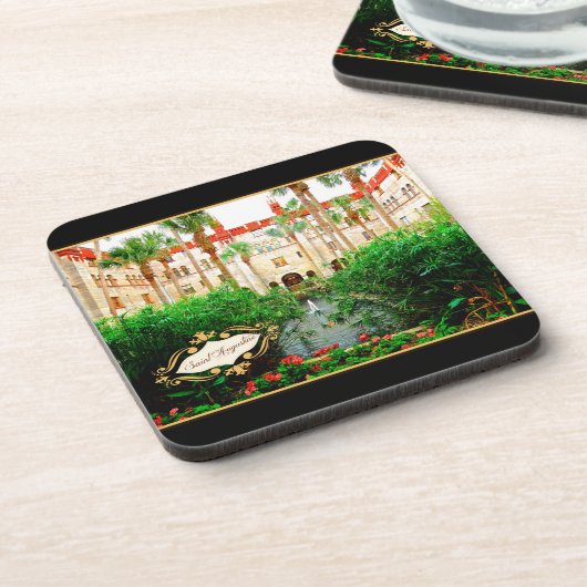 Saint Augustine Florida Lightner Museum & Garden Getränkeuntersetzer (Linke Seite)