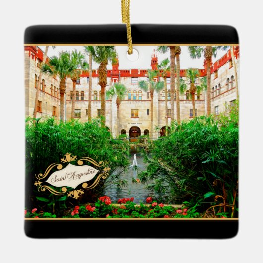 Saint Augustine Florida Lightner Museum & Garden Keramikornament (Vorderseite)