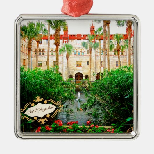Saint Augustine Florida Lightner Museum & Garden Ornament Aus Metall (Vorne)