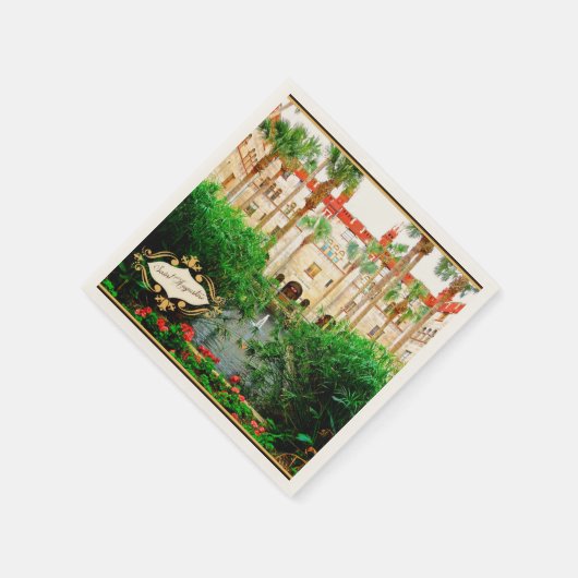 Saint Augustine Florida Lightner Museum & Garden Serviette (Ecke)