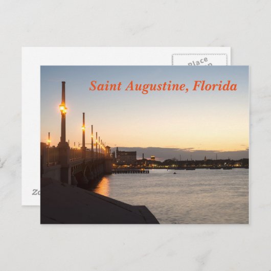 Saint Augustine, Florida Postkarte (Vorne/Hinten)