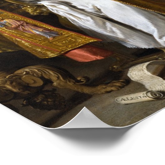Saint Augustine Hippo - Philippe de Champaigne Poster (Ecke)