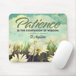 Saint Augustine Inspiration Zitat "Geduld" Mousepad