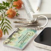 Saint Augustine Inspiration Zitat "Geduld" Schlüsselanhänger (Vorderseite rechts)