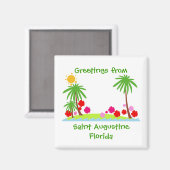 Saint Augustine, Kühlschrank Floirida Magnet (Vorderseite/Rückseite)
