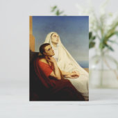 Saint Augustine & Saint Monica Holy Card Dankeskarte (Stehend Vorderseite)