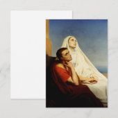 Saint Augustine & Saint Monica Holy Card Dankeskarte (Vorne/Hinten)
