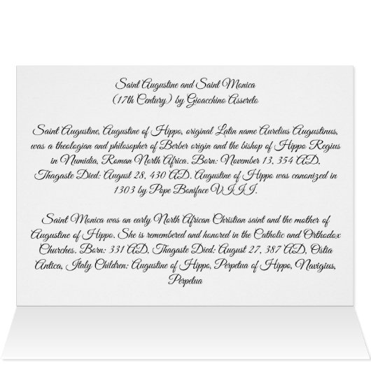 Saint Augustine und Saint Monica (Innenansicht Horizontal (Oben))