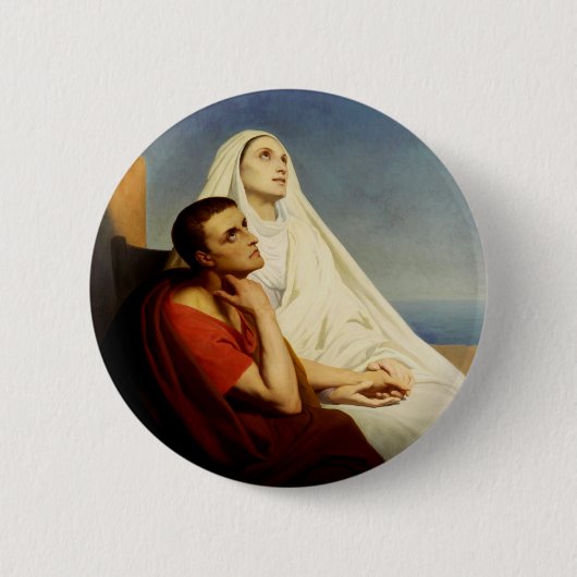 Saint Augustine und Saint Monica Button (Vorderseite)