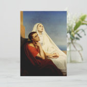 Saint Augustine und Saint Monica Feiertagskarte (Stehend Vorderseite)