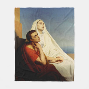 Saint Augustine und Saint Monica Fleecedecke