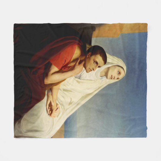 Saint Augustine und Saint Monica Fleecedecke (Vorderseite (Horizontal))