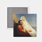 Saint Augustine und Saint Monica Magnet (Vorderseite/Rückseite)