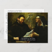 Saint Augustine und Saint Monica Postkarte (Vorne/Hinten)