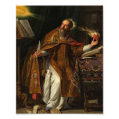 Saint Augustine von Philippe de Champaigne Fotodruck (Vorne)