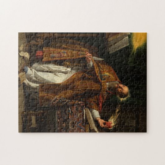 Saint Augustine von Philippe de Champaigne Puzzle (Horizontal)