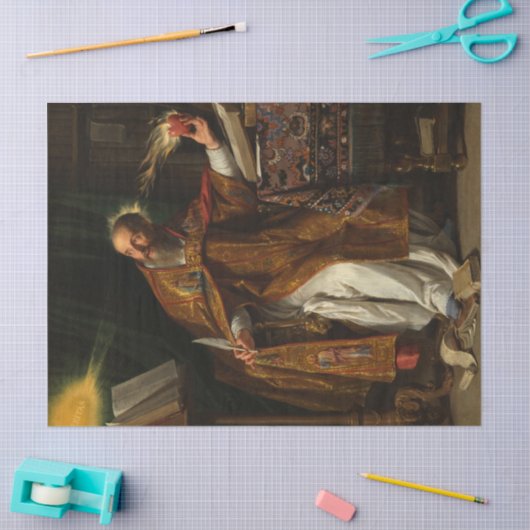 Saint Augustine von Philippe de Champaigne Seidenpapier (Basteln)