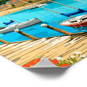 Saint Austell Cornwall England Jahrgang Reise Poster (Ecke)