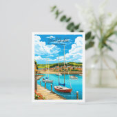 Saint Austell Cornwall England Jahrgang Reise Postkarte (Stehend Vorderseite)