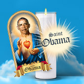 Saint Barack Obama Gebet Candle Aufkleber