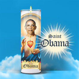 Saint Barack Obama Gebet Candle Aufkleber