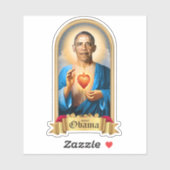 Saint Barack Obama Gebet Candle Aufkleber (Blatt)