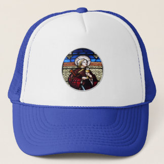 Saint Barbara gesteinigtes Glasfenster Truckerkappe